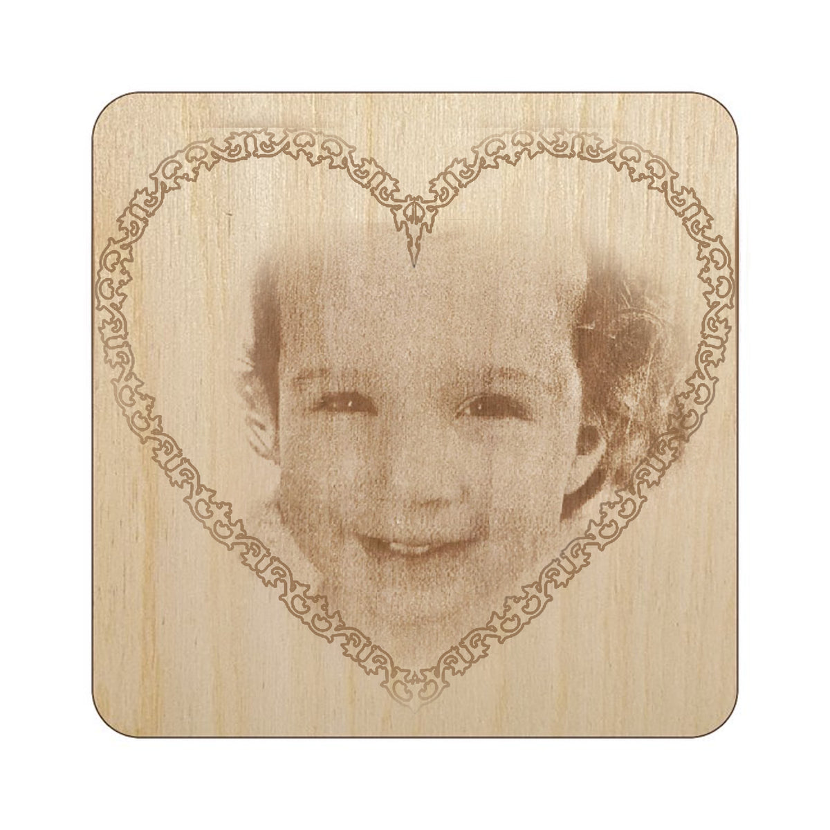 Custom Thick Wooden Coasters Set of 4